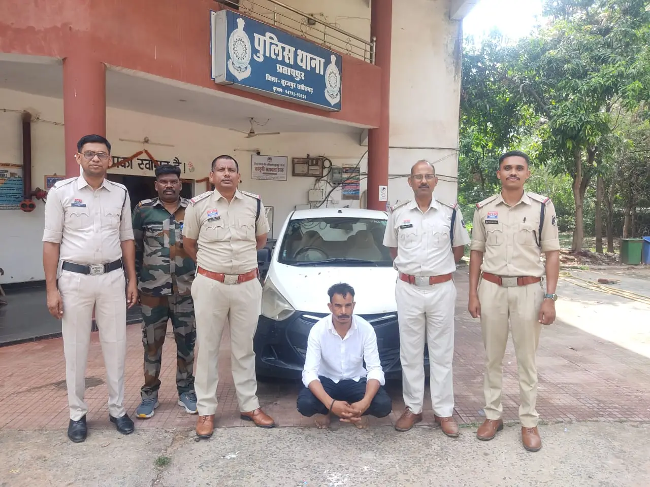 सूरजपुर पुलिस की बड़ी कार्रवाई: ₹6 लाख की चोरी की कार बरामद, आरोपी महताब अंसारी गिरफ्तार