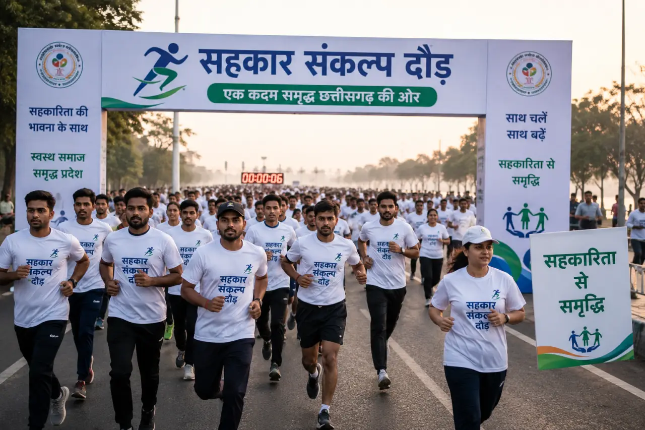 3 जुलाई को रायपुर में गूंजेगा सहकार संकल्प दौड़ का उत्साह, सहकारिता और स्वस्थ जीवन का देंगे संदेश