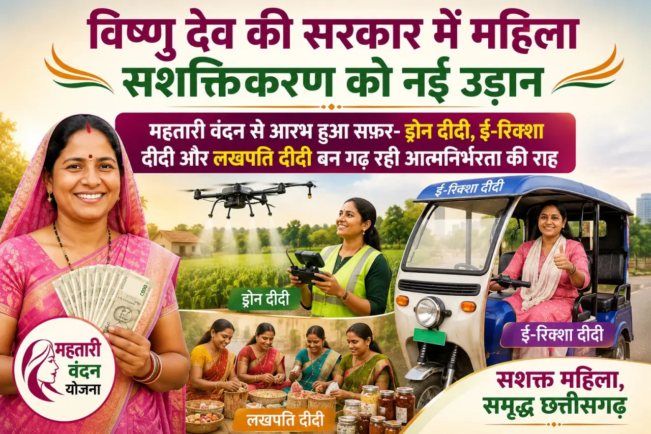 रायपुर : विशेष लेख : विष्णु देव की सरकार में महिला सशक्तिकरण को नई उड़ान