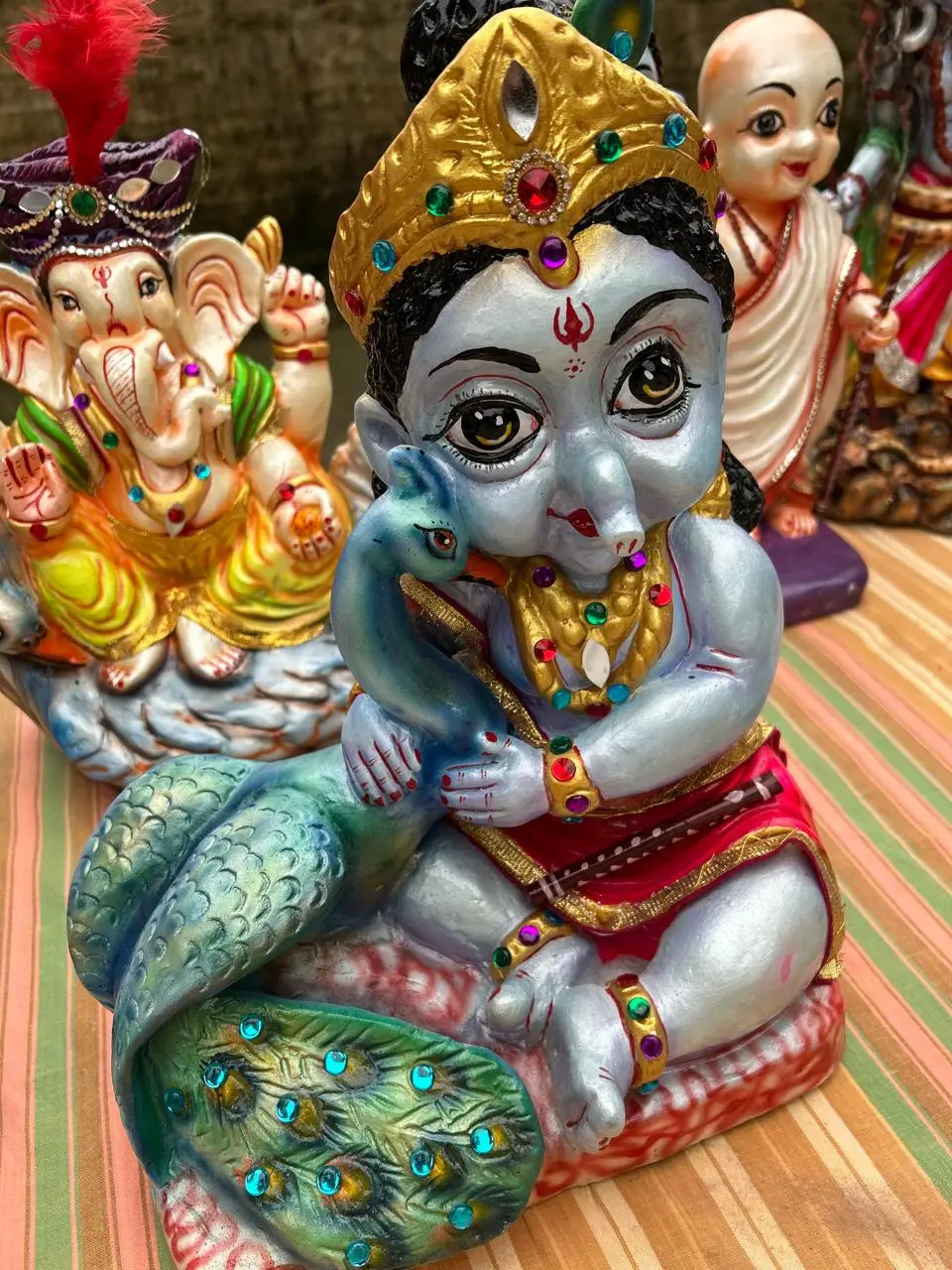 जेल में बंदियों ने बनाई ऐसी गणेश प्रतिमाएं, विसर्जन के बाद उगेंगे पौधे,
