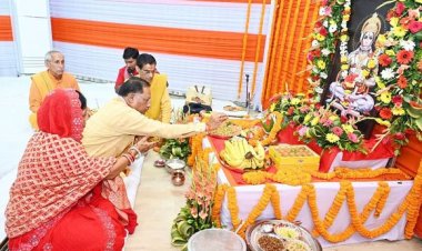 मुख्यमंत्री निवास में हनुमान जयंती पर CM विष्णुदेव साय ने की पूजा-अर्चना