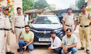 सोने के हार की ठगी, 3 आरोपी बिहार से बंदी