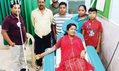 थैलेसीमियामरीज को रक्त देकर हेडमास्टर ने बचाई जान