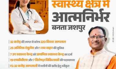 विष्णु के सुशासन से जशपुर जिले में बीते 8 माह में हेल्थ इंफ्रास्ट्रक्चर...