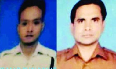 गाज की चपेट में दो जवानों की मौत