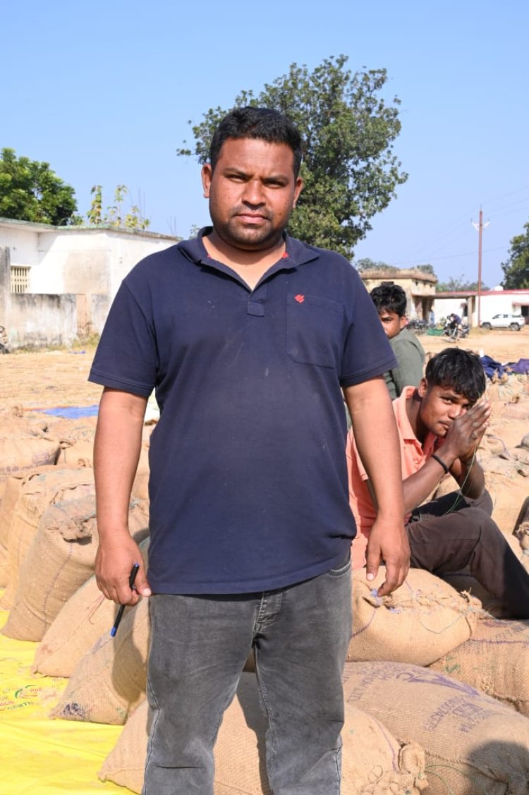 रायपुर : किसान दीपक कुमार ने बेचा 39.20 क्विंटल धान