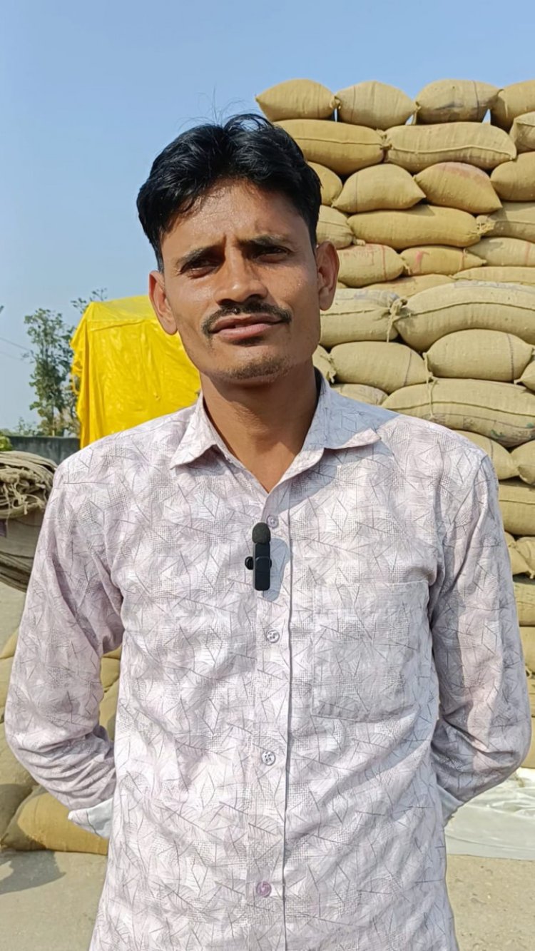 रायपुर : किसान शिवप्रसाद साहू ने सुगमता से बेचा 20.40 क्विंटल धान
