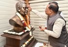 मुख्यमंत्री  विष्णु देव साय ने भारत रत्न अटल बिहारी वाजपेयी की प्रतिमा पर माल्यार्पण कर दी श्रद्धांजलि,,,