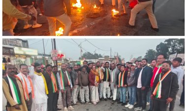 नेशनल हेराल्ड मामले में मोदी सरकार के तानाशाही रवैये पर जिला कांग्रेस कमेटी ने अग्रसेन चौक पर किया पुतला दहन..
