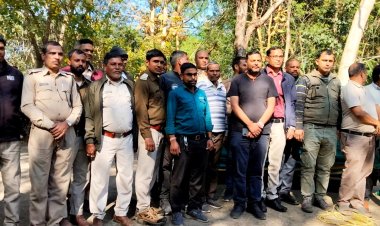 मनेंद्रगढ़ में भालुओं का आतंक खत्म, वन विभाग ने मादा भालू व उसके दोनो शावकों को पकड़कर सुरक्षित भेजा जंगल ,,,