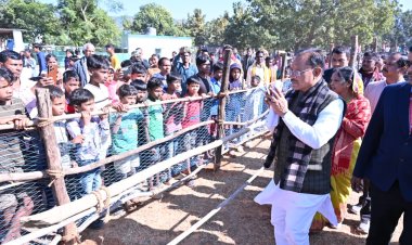 मुख्यमंत्री श्री विष्णुदेव साय का सामरबार में आत्मीय स्वागत: बगीचा प्रवास पर पहुंचे