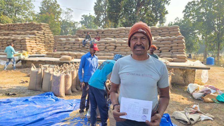 धान उपार्जन केन्द्र में खरीदी व्यवस्था सुचारू और सुव्यवस्थित किसानों को मिल रहा लाभ  