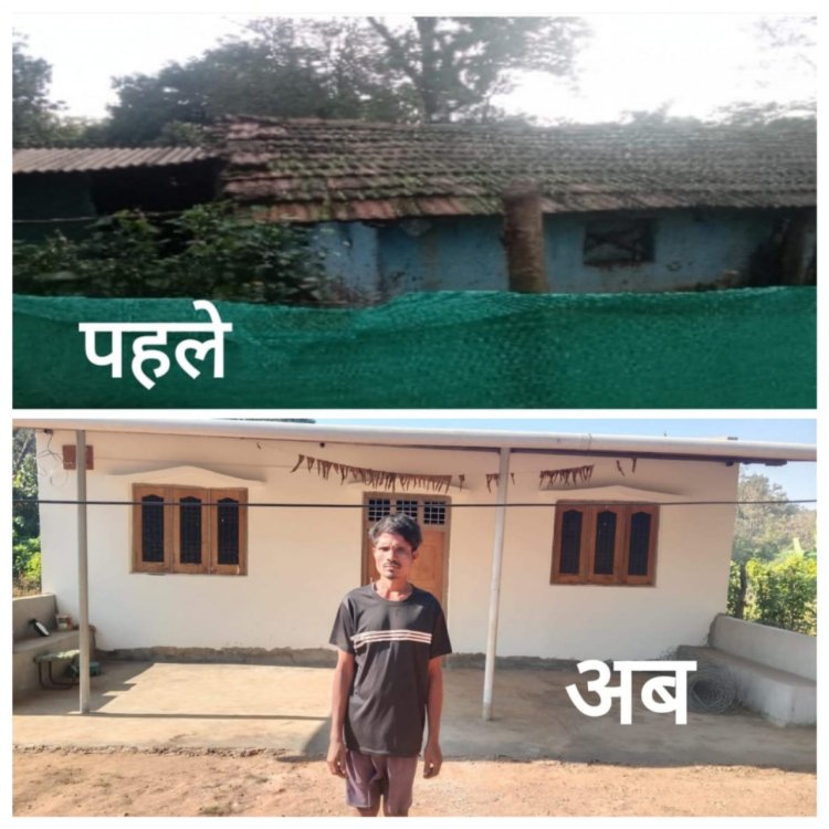 रायपुर : बदली भीमा की जिंदगी आई खुशहाली प्रधानमंत्री आवास योजना से ,,,