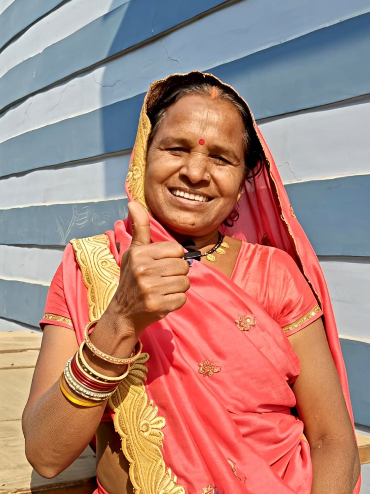 बृजबाई कर रही है घर गृहस्थी के कार्यों में राशि का उपयोग