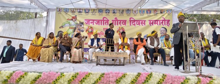 मंत्री श्री राम विचार नेताम ने शहीद वीर नारायण सिंह की प्रतिमा स्थापना हेतु किया भूमिपूजन  