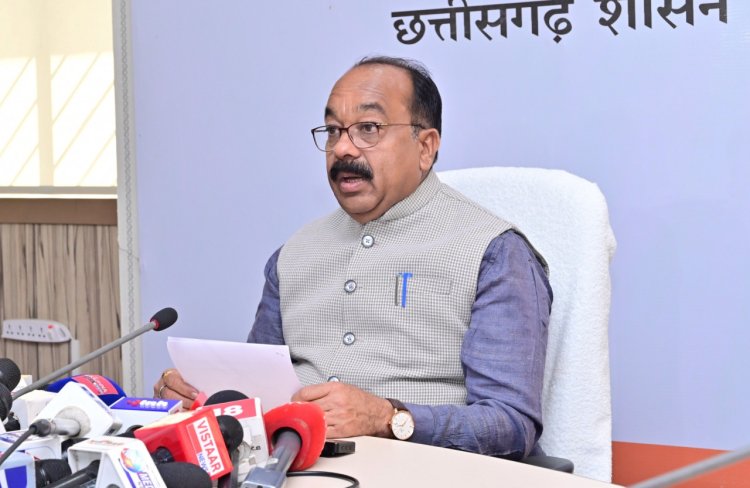 उप मुख्यमंत्री अरुण साव ने कैबिनेट की बैठक में लिए गए निर्णयों की जानकारी दी