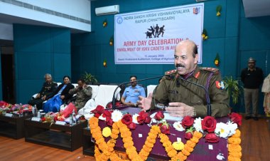 कृषि महाविद्यालय, रायपुर में आर्मी डे पर विशेष कार्यक्रम, एयर विंग एनसीसी में 13 कैडेटों का नामांकन