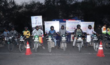 राष्ट्रीय सड़क सुरक्षा माह : रायपुर-बिलासपुर हाइवे पर चलाया गया जागरूकता अभियान  