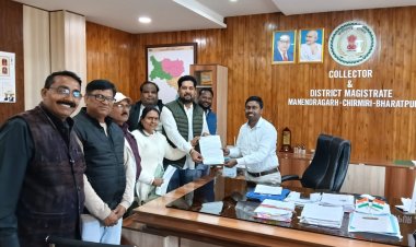 ब्लॉक अध्यक्ष शिवांश जैन के नेतृत्व में ब्लॉक कांग्रेस कमेटी चिरमिरी ने 6 सूत्रीय मांगों को लेकर एमसीबी कलेक्टर को दिया ज्ञापन...