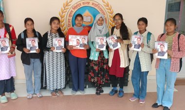 कन्या महाविद्यलाय में किया गया जनमन पत्रिका का वितरण* 