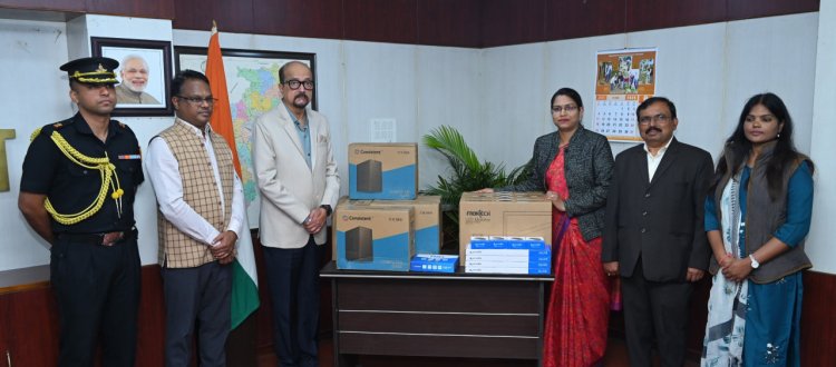 राज्यपाल डेका ने कस्तूरबा गांधी बालिका आवासीय विद्यालय को प्रदान किए पांच कम्प्यूटर