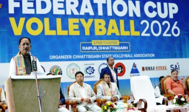 मुख्यमंत्री विष्णु देव साय ने 37वीं फेडरेशन कप व्हॉलीबॉल चैंपियनशिप का किया उद्घाटन