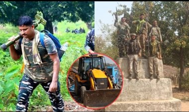 बस्तर में माओवादी स्मारकों पर चल रहा साय-शाह का बुलडोजर, एक वर्ष में 70 से अधिक ध्वस्त