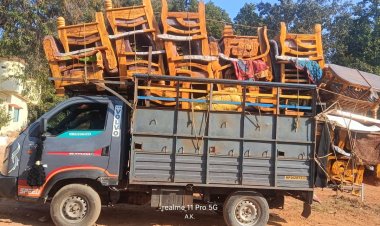 ओवरलोडिंग सामान लोड करने पर हुआ 20 हजार रुपए का जुर्माना.,