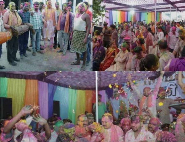 रतनपुर स्थित निवास में संपन्न हुआ होली मिलन समारोह, पारंपरिक फाग गीतों पर थिरके स्वास्थ्य मंत्री श्याम बिहारी,