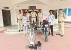 चोरी की मोटर सायकल जप्त कर पुलिस ने 2 लोगों को किया गिरफ्तार।,