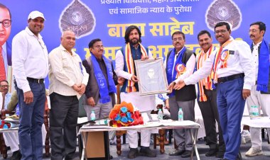 नवा रायपुर में जनसैलाब के बीच गरिमामय वातावरण में मनाई गई डॉ. भीमराव अंबेडकर की 135वीं जयंती  