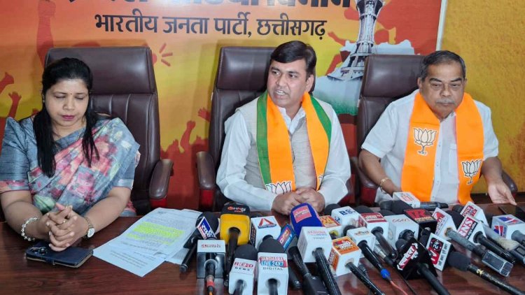 प्रेस वार्ता: शासकीय जमीन की फर्जी खरीद-फरोख्त में ‘नेताजी’ शामिल, कार्रवाई नहीं करने पर भाजपा ने कांग्रेस पर साधा निशाना