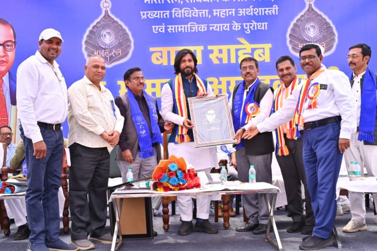 नवा रायपुर में जनसैलाब के बीच गरिमामय वातावरण में मनाई गई डॉ. भीमराव अंबेडकर की 135वीं जयंती  