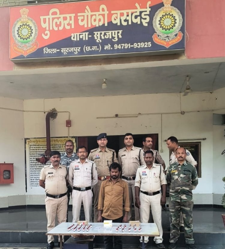 75 हजार रूपये कीमत के नशीली इंजेक्शन, सहित एक व्यक्ति गिरफ्तार।