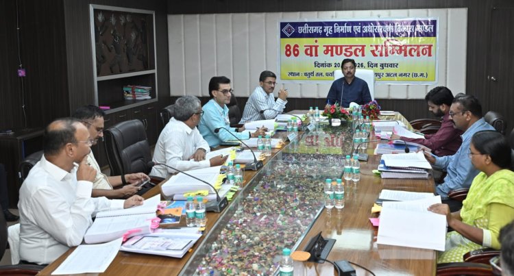 छत्तीसगढ़ गृह निर्माण एवं अधोसंरचना विकास मंडल का 86वाँ मंडल सम्मेलन सम्पन्न,,,
