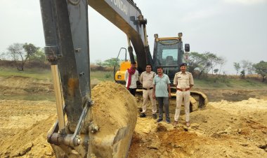 खनिज उड़नदस्ता दल का बड़ा एक्शन,  15 संदिग्ध स्थानों पर छापा, अवैध खनन-परिवहन में लगे 14 वाहन जब्त,,,