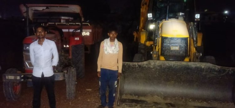 रायपुर : बालोद में अवैध खनिज उत्खनन एवं परिवहन पर 4 वाहन जब्त